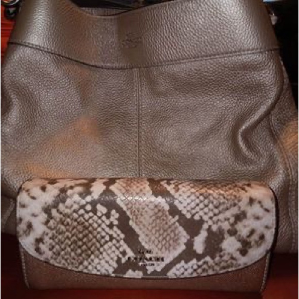 Coach bag and wallet